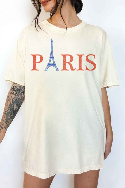 Paris Oversized Graphic Tee