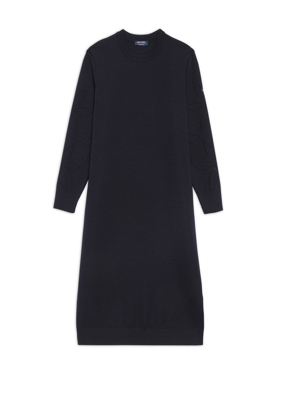 SAINT JAMES ASCOU Pointelle Sleeve Sweater Dress