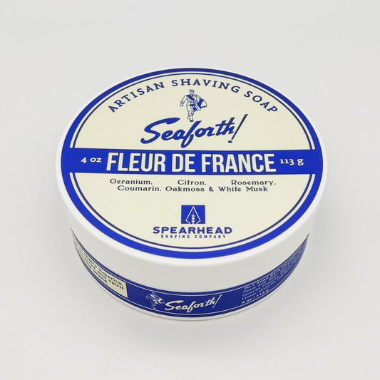 Spearhead Shaving Co. Seaforth Fleur de France Artisan Shaving Soap 4oz