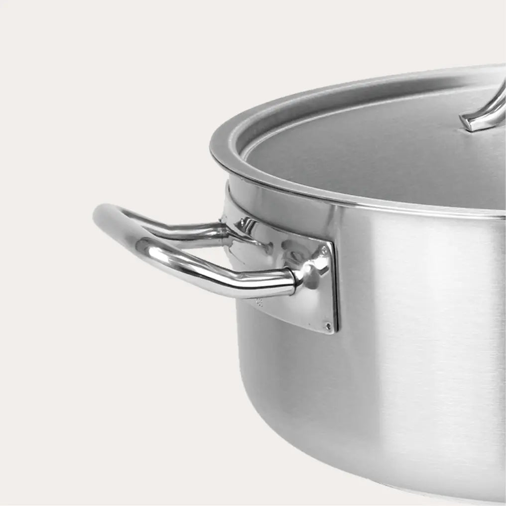Cristel Large Stockpot with Lid – Commercial-Size French Stainless Steel