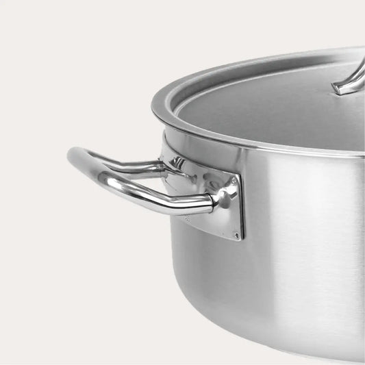 Cristel Large Stockpot with Lid – Commercial-Size French Stainless Steel