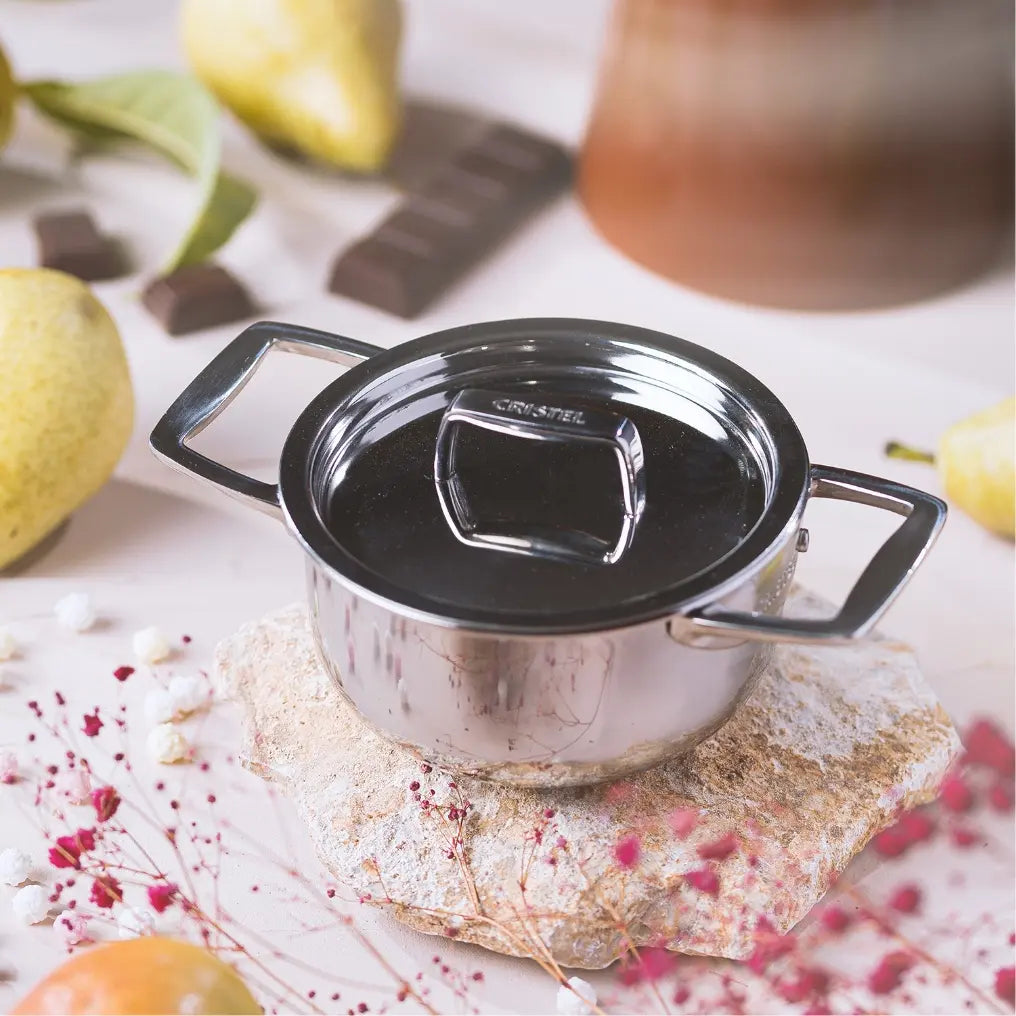 Cristel Castel'Pro Mini Stewpan with Lid – Small-Batch French Cookware