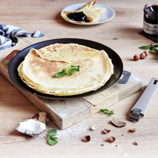 Cristel Casteline Non-Stick Crêpe Pan – 12" Removable Handle French Cookware