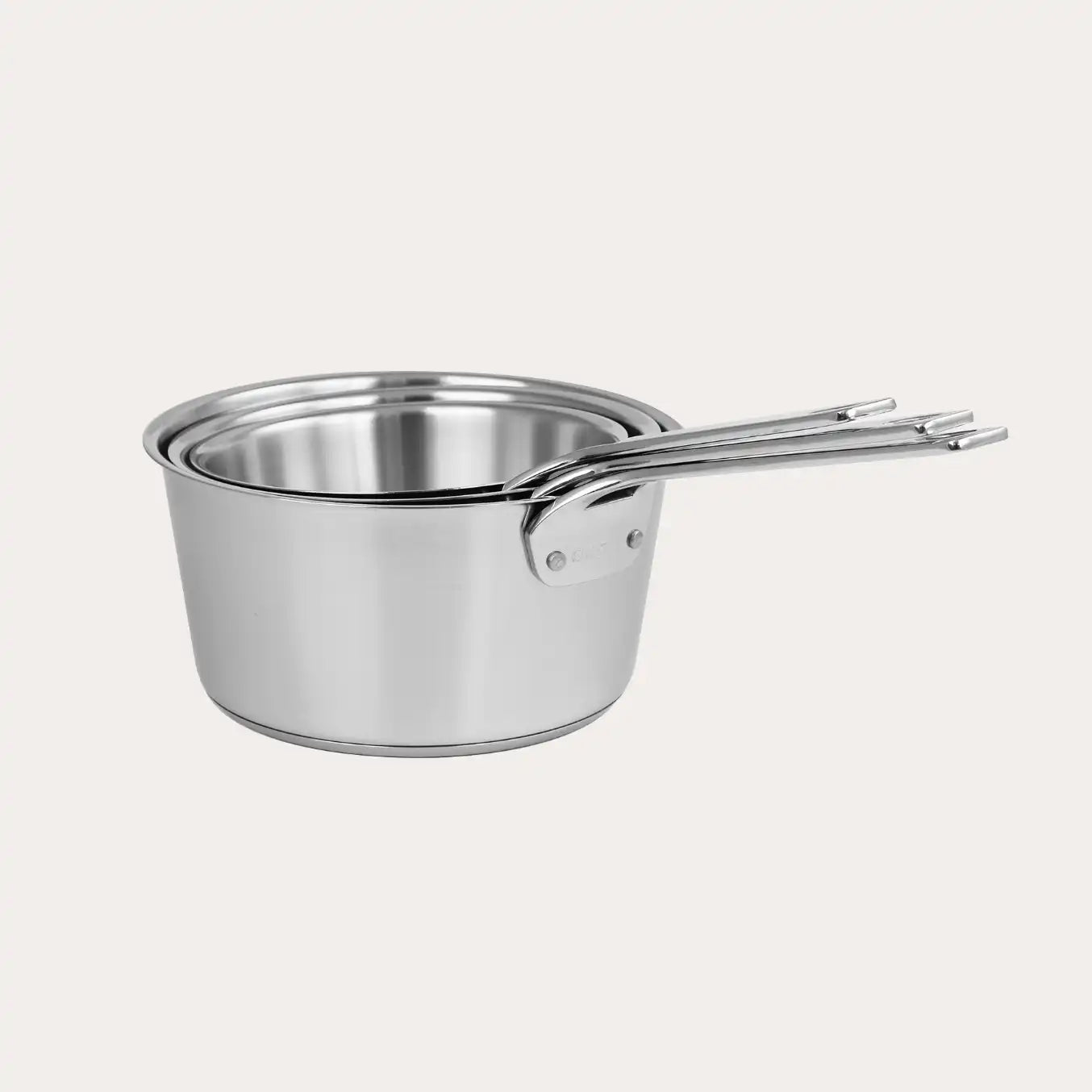 Cristel 1826® Set of 3 Saucepans with Glass Lids – Heritage French Cookware
