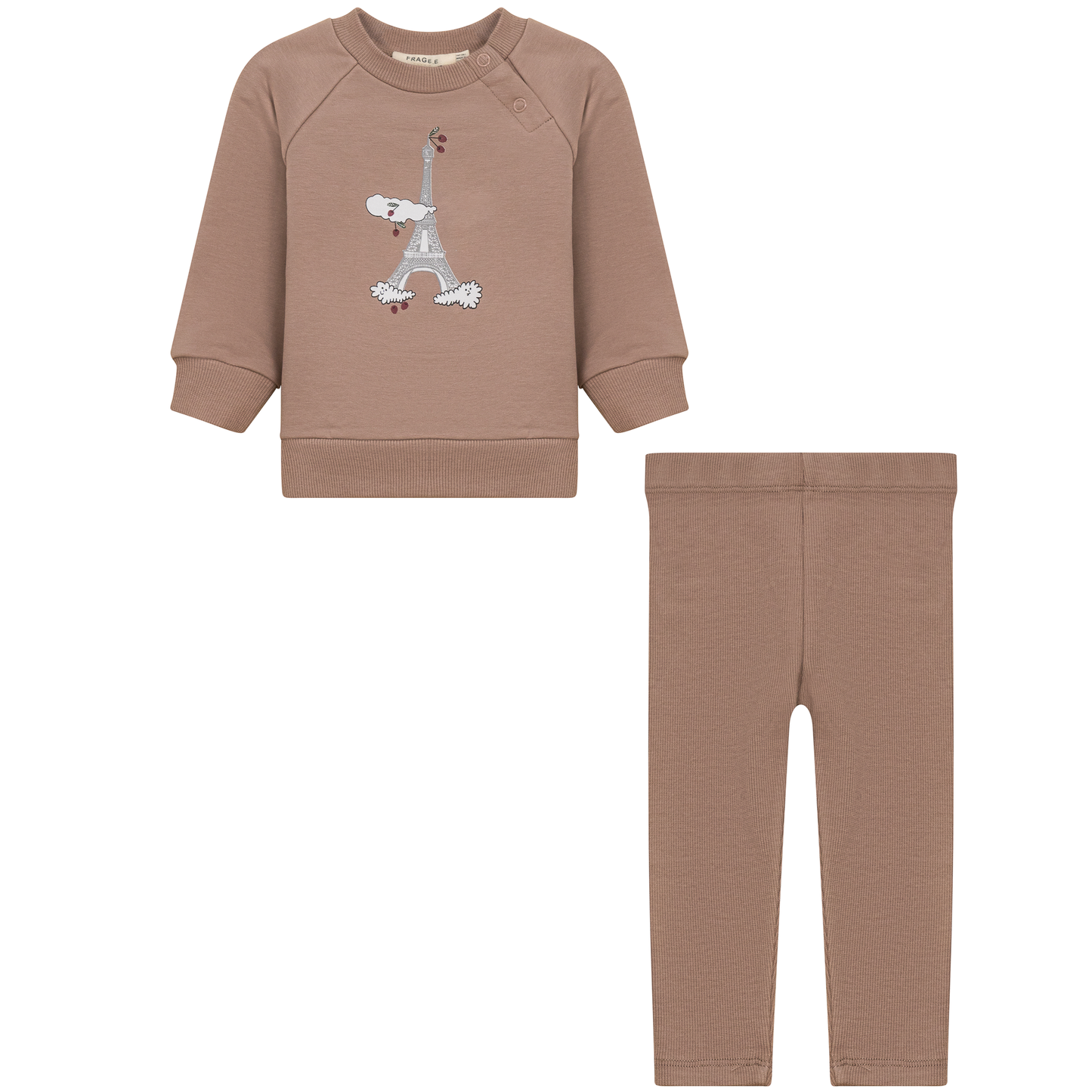 Eiffel Tower Print Baby 2-Piece Set | French-Inspired Outfit
