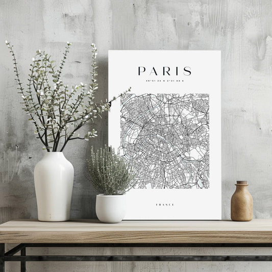 Paris France square Aluminum Print