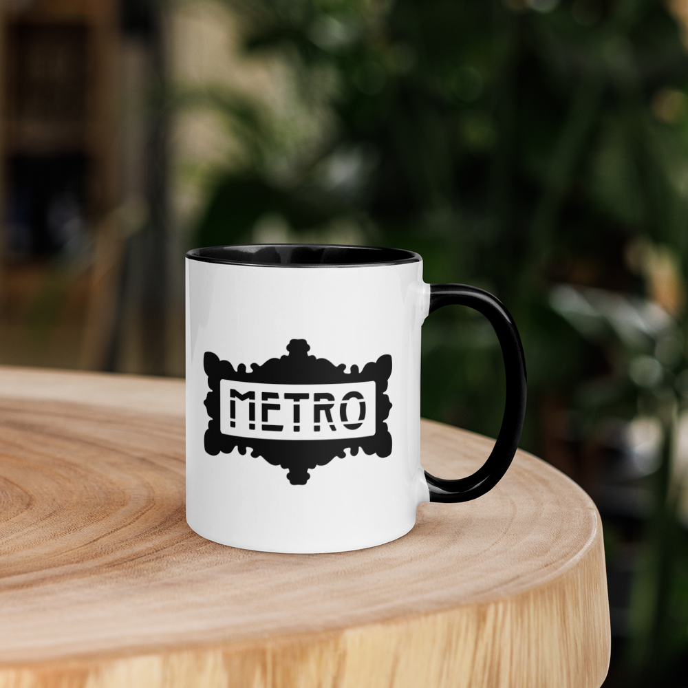 Metro, Paris - Mug with Color Inside
