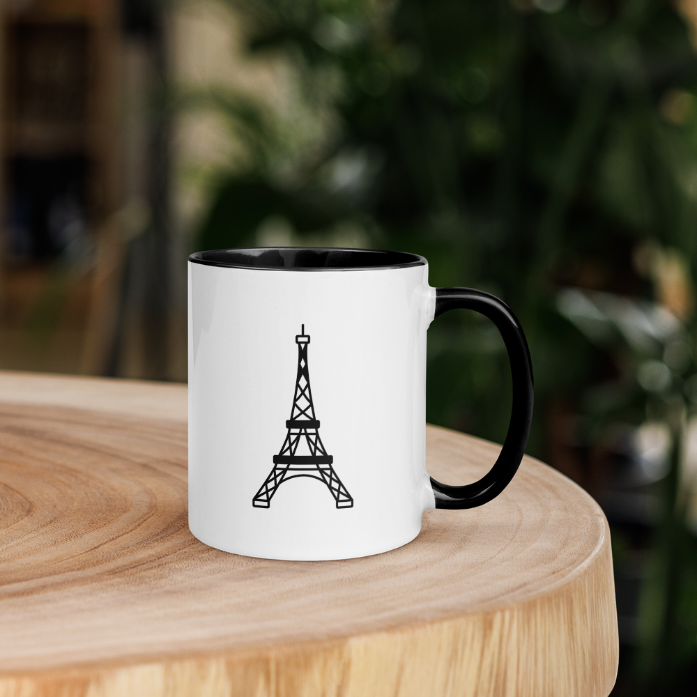 Eiffel Tower - mug with color inside