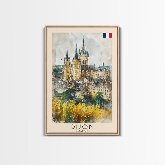 Dijon France Historic Landmark Framed Canvas Print