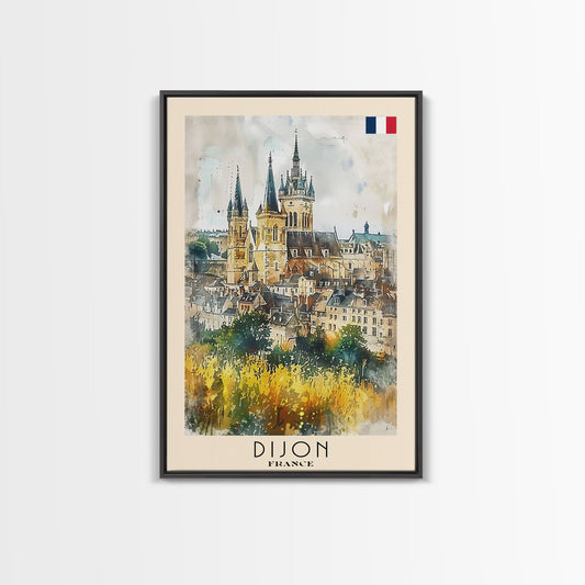 Dijon France Historic Landmark Framed Canvas Print