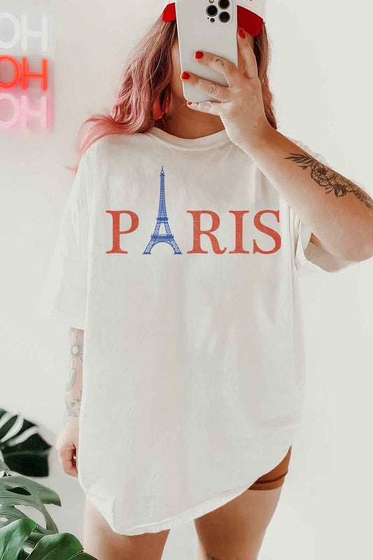 Paris Oversized Graphic Tee