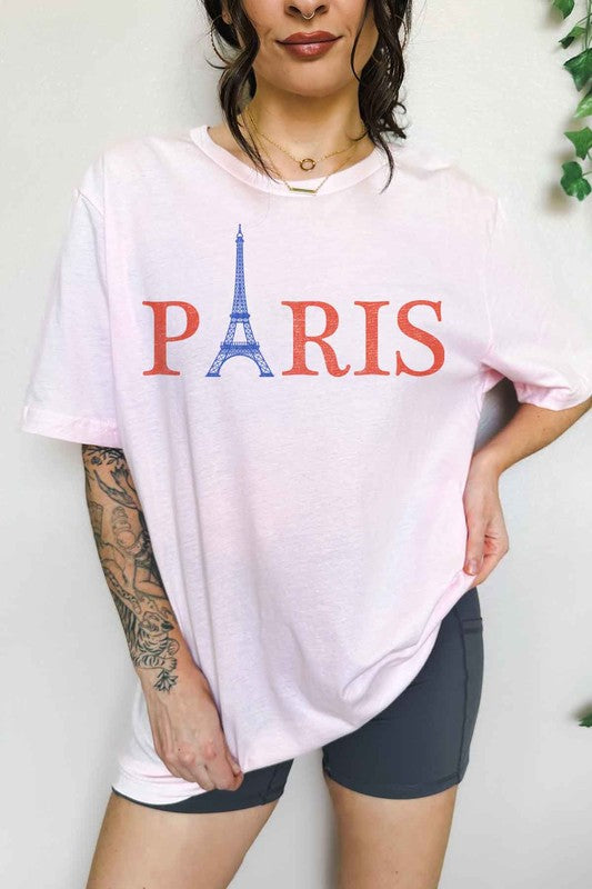 Paris Oversized Graphic Tee