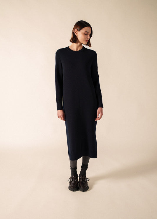SAINT JAMES ASCOU Pointelle Sleeve Sweater Dress