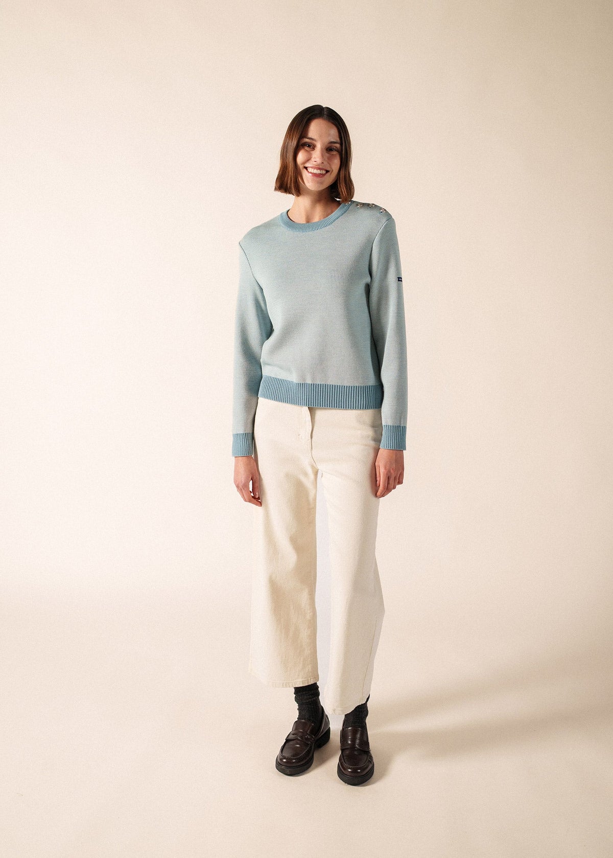 SAINT JAMES CANCALE CHINE Fisherman Sweater