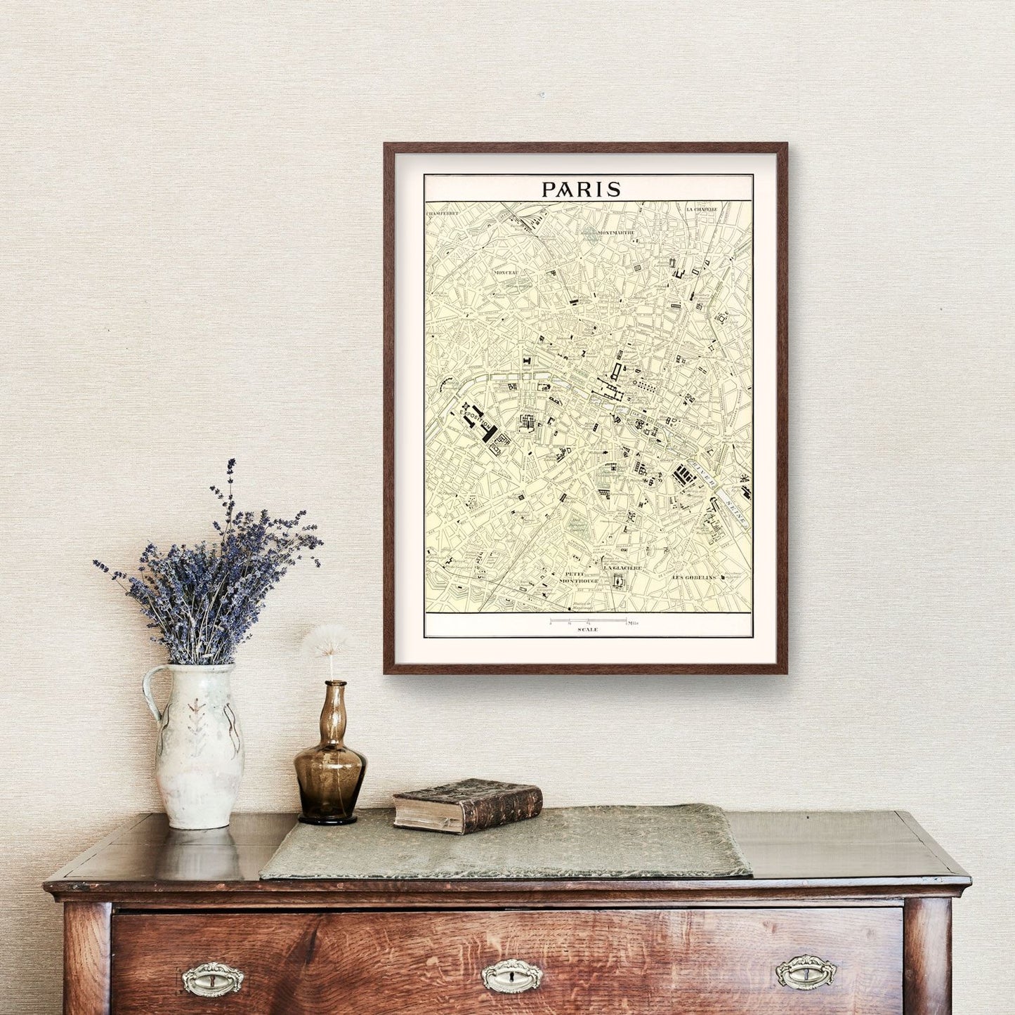 Vintage Map of Paris, France 1901 — Antique Belle Époque City Print