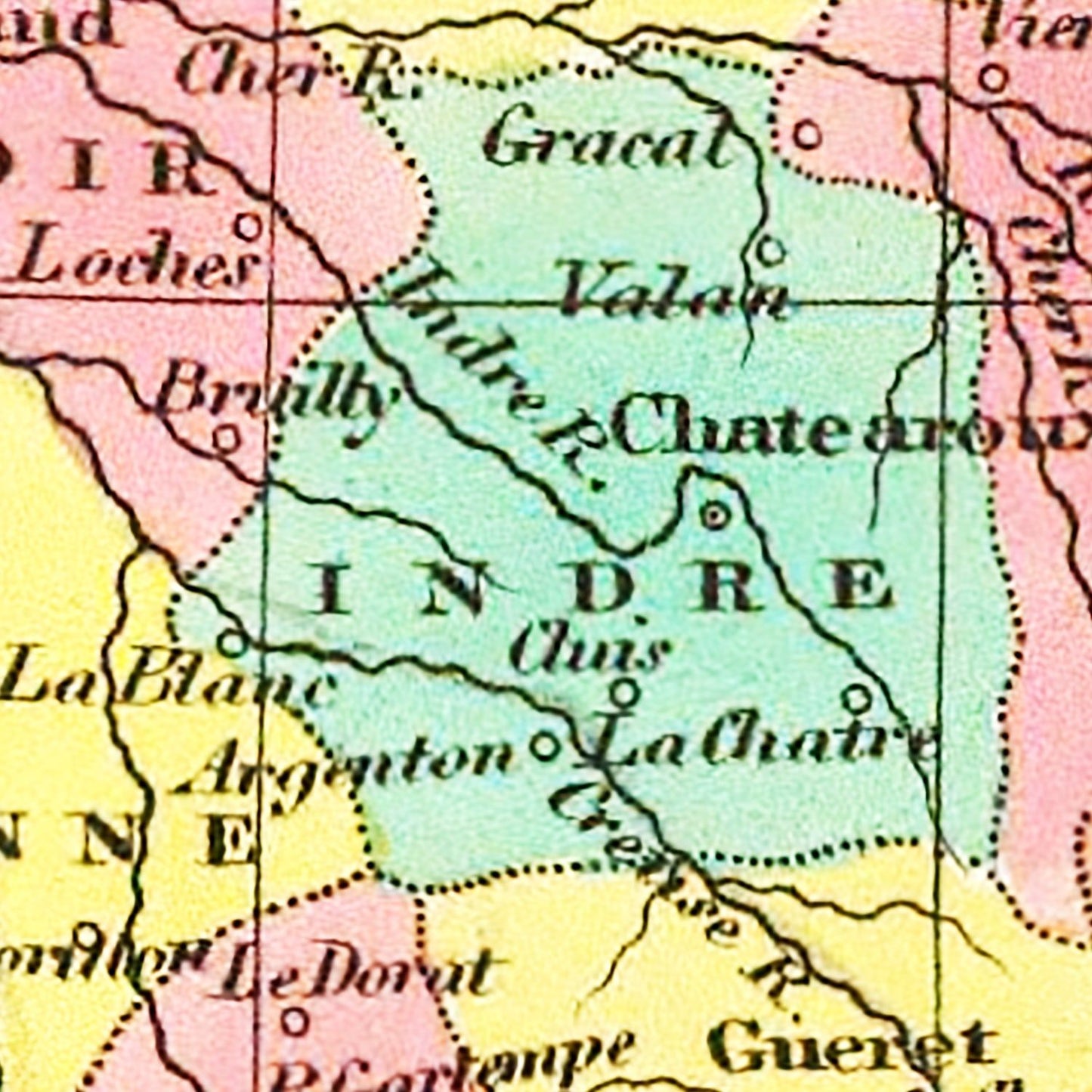 Old Map of France in Départements 1831 — Antique Administrative Cartography Print