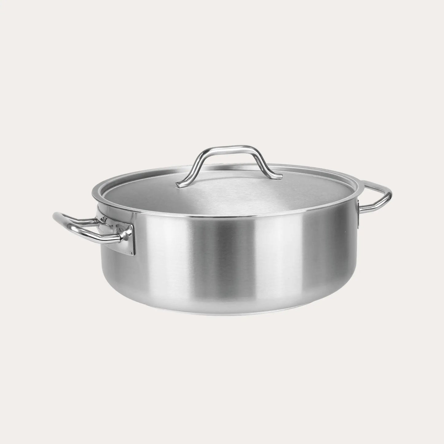 Cristel Large Rondeau with Lid – Commercial-Size French Stainless Steel Braiser