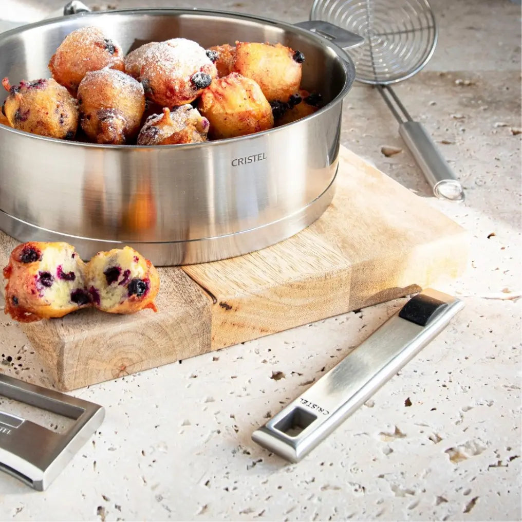 Cristel Strate Stainless Steel Long Handle – Removable French Cookware Handle