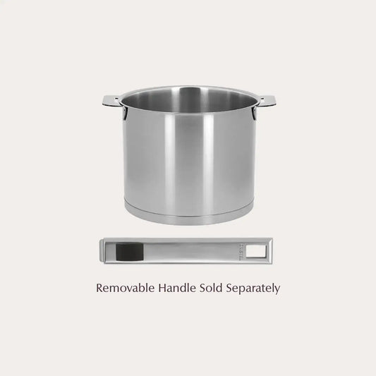 Cristel Strate Milkpot – Stainless Steel French Milk Pan with Detachable Handle