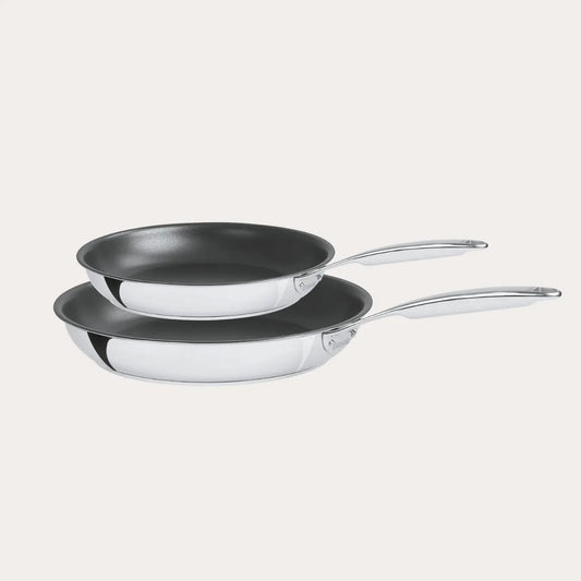 Cristel Castel'Pro Non-Stick Frying Pan Set – 8" & 10" French Cookware Duo