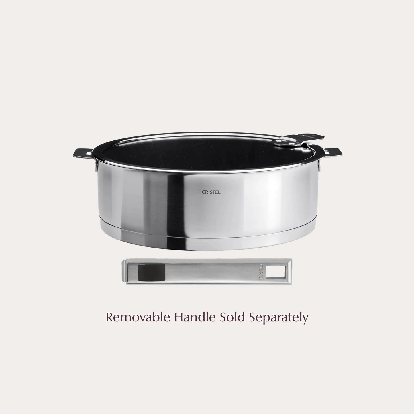 Cristel Strate Non-Stick Sauté Pan with Lid – Exceliss® French Cookware