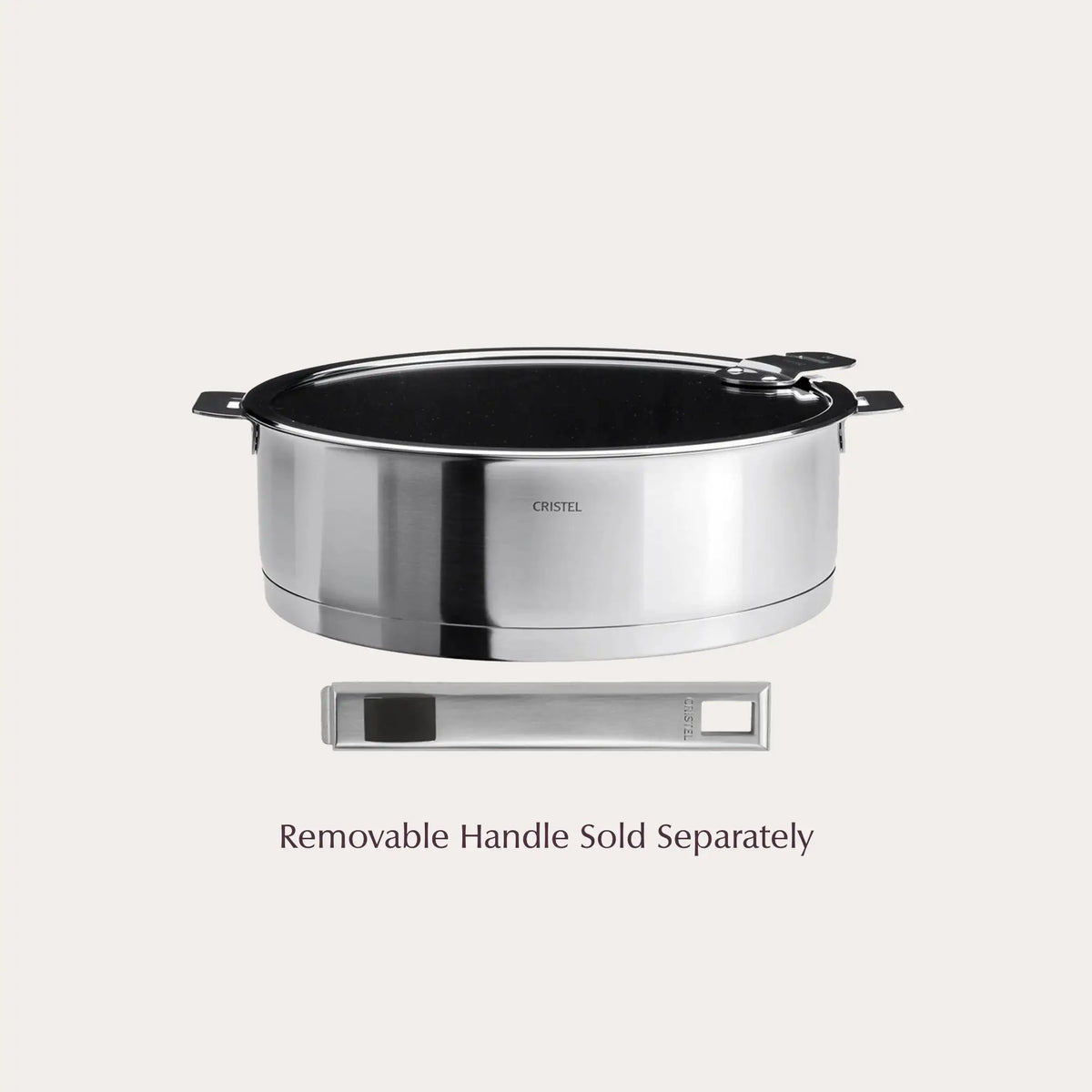 Cristel Strate Non-Stick Sauté Pan with Lid – Exceliss® French Cookware