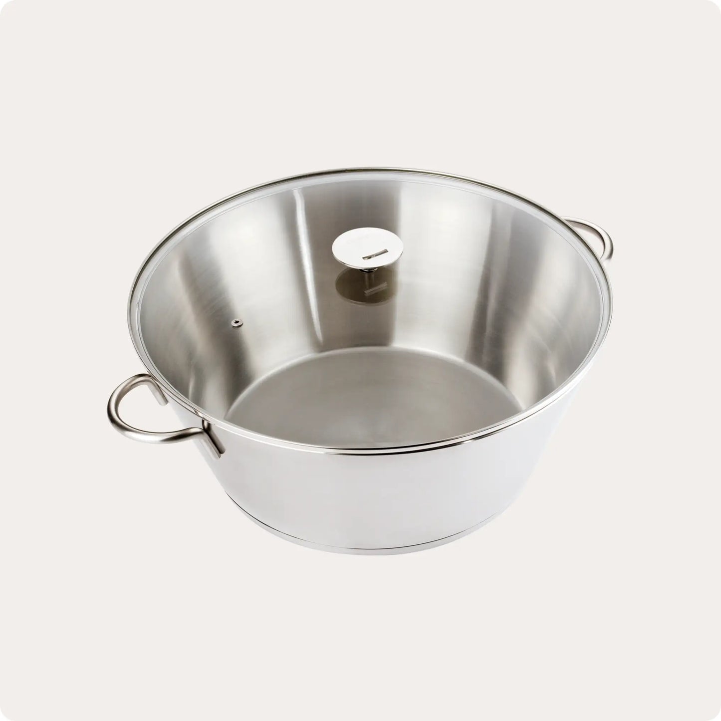 Cristel Preserve Pan with Glass Lid – Large-Capacity French Stainless Steel Pot