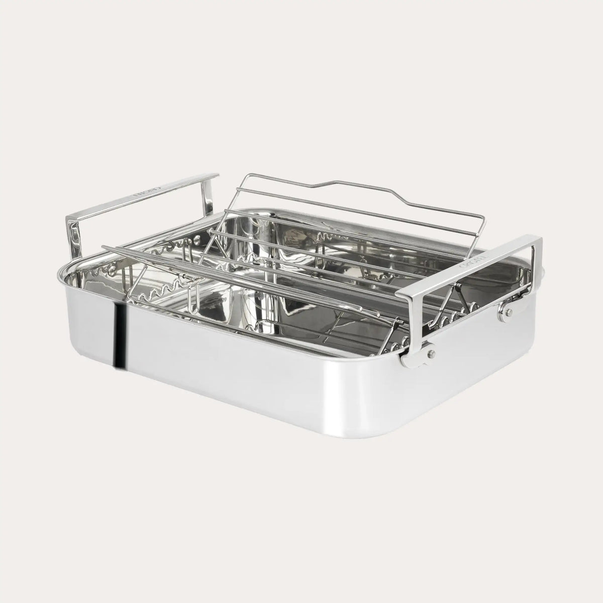 Cristel Roaster with Rack – Stainless Steel French Oven Roasting Pan