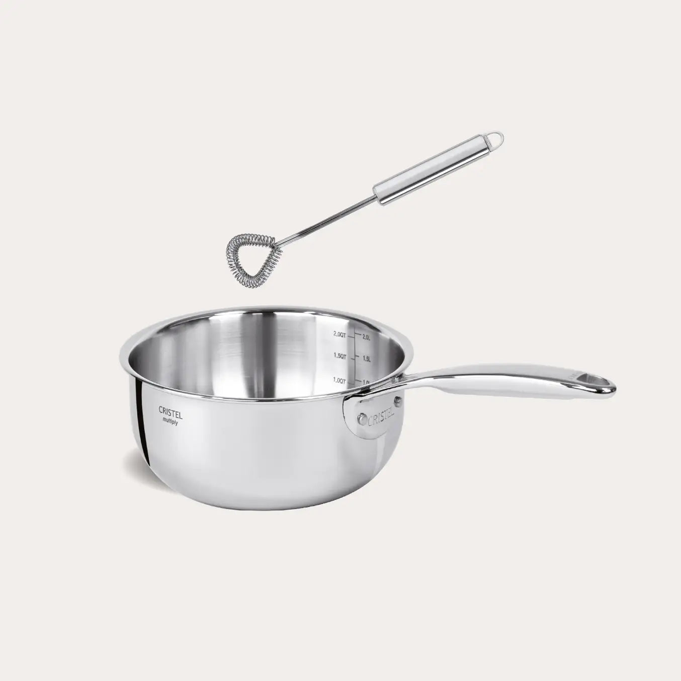Cristel Castel'Pro Saucepan Cooking Set – Mini Saucepan & Magic Spoon