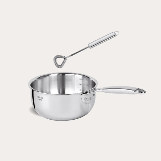 Cristel Castel'Pro Saucepan Cooking Set – Mini Saucepan & Magic Spoon