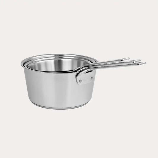 Cristel 1826® Set of 3 Saucepans with Glass Lids – Heritage French Cookware