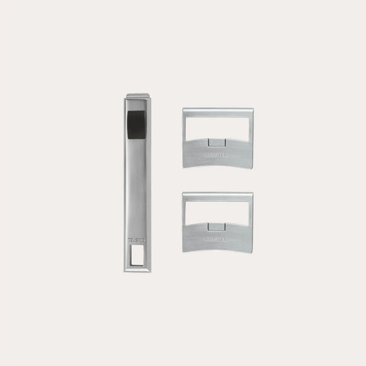 Cristel Strate Stainless Steel Handles Set – Long & Side Removable French Cookware Handles