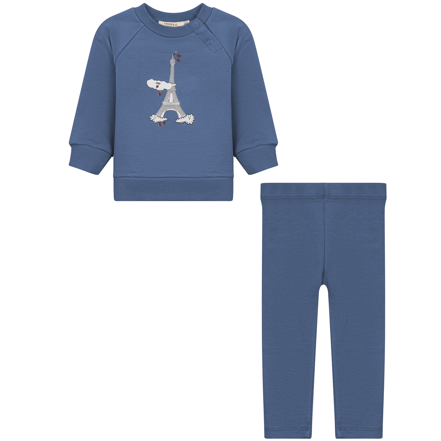 Eiffel Tower Print Baby 2-Piece Set | French-Inspired Outfit