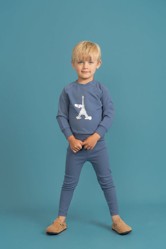 Eiffel Tower Print Baby 2-Piece Set | French-Inspired Outfit