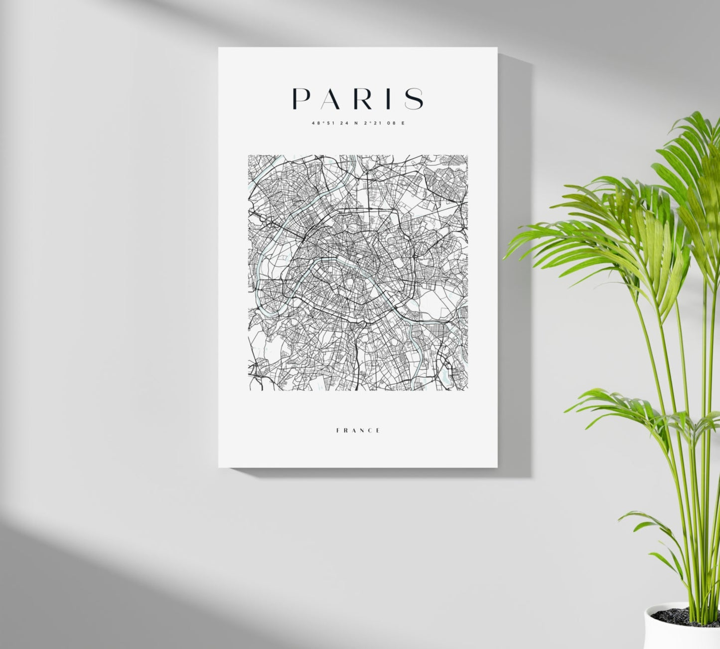 Paris France square Aluminum Print