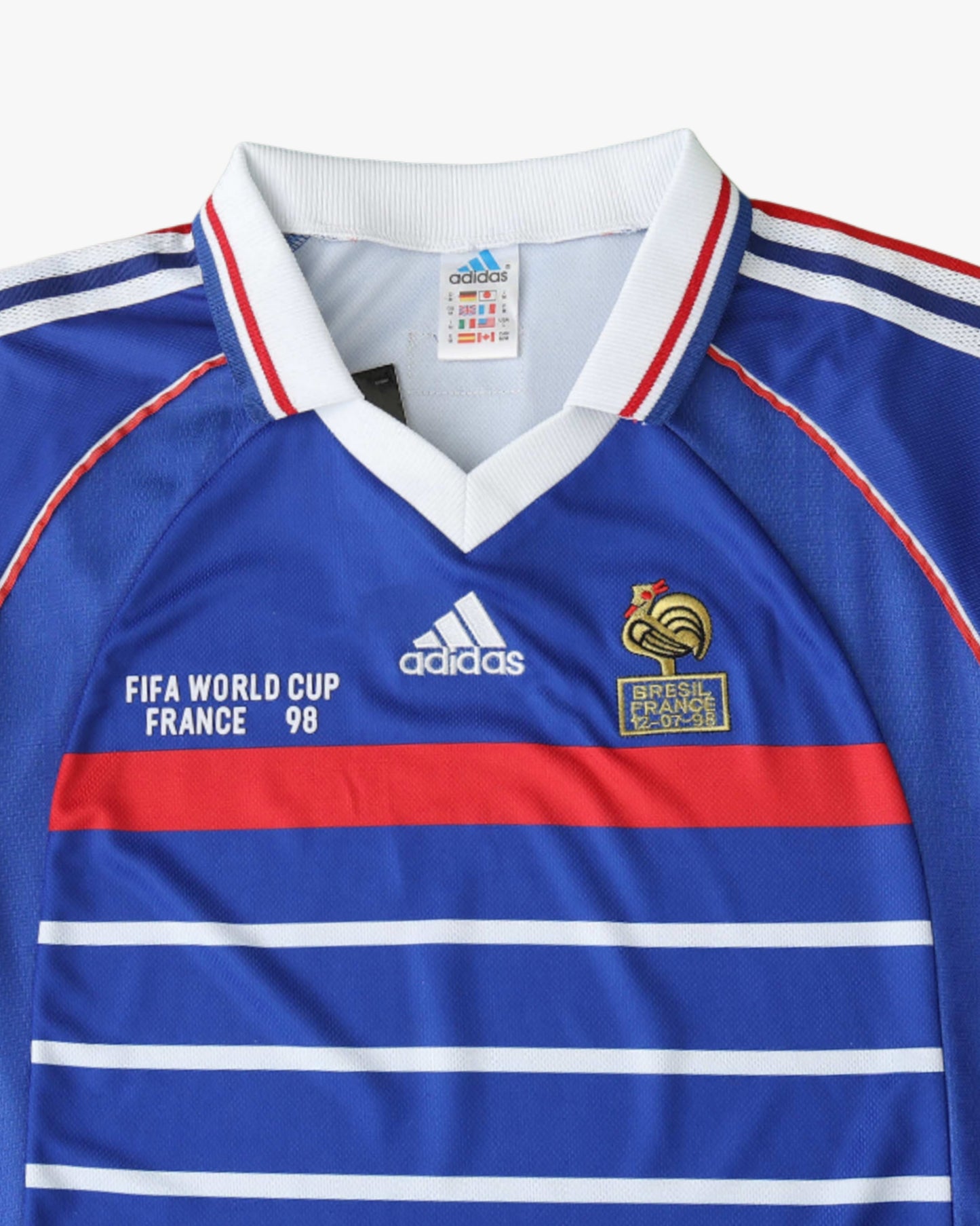 France Retro Home 1998/99 Soccer Jersey
