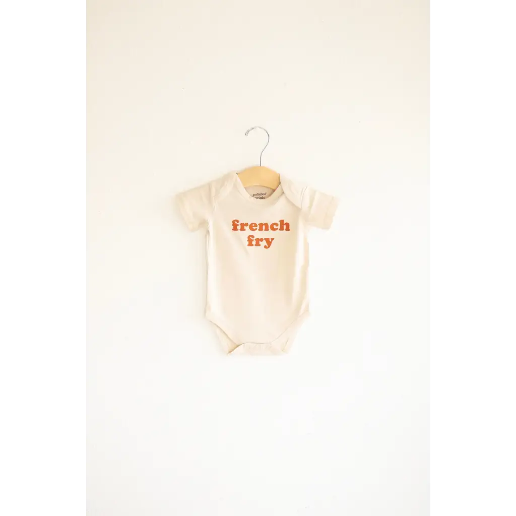 French Fry Organic Cotton Baby Onesie — Sustainably Printed