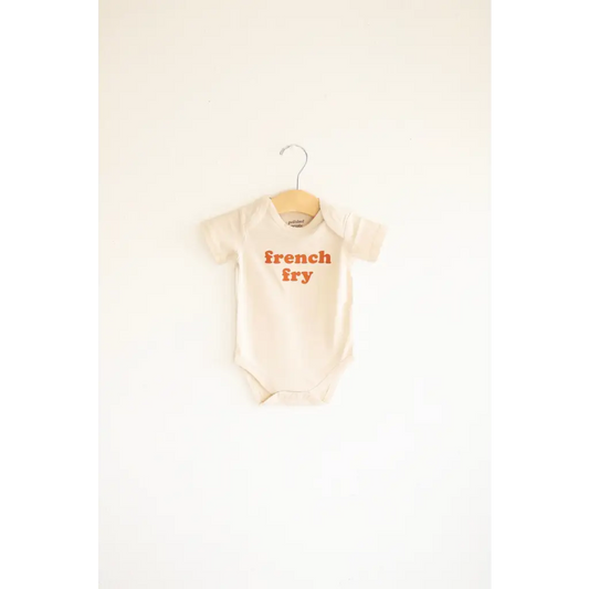 French Fry Organic Cotton Baby Onesie — Sustainably Printed