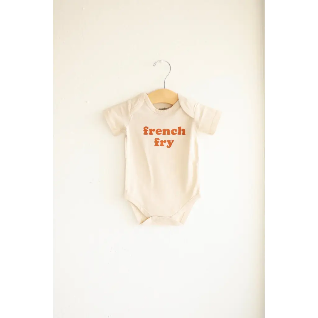 French Fry Organic Cotton Baby Onesie — Sustainably Printed