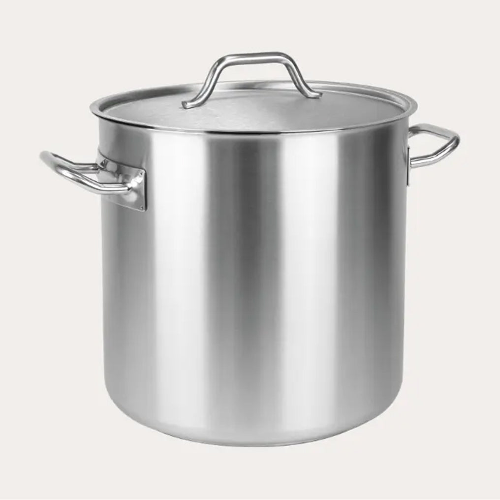 Cristel Large Stockpot with Lid – Commercial-Size French Stainless Steel