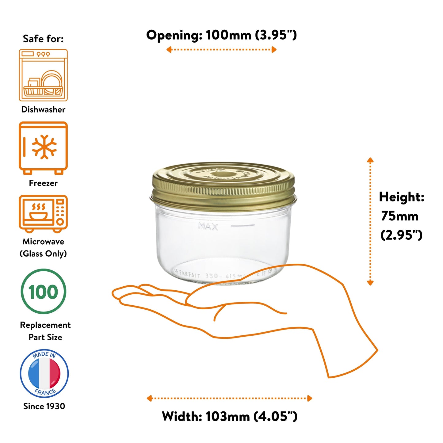 Wide Mouth Preserving Jars for Easy Home Food Storage
