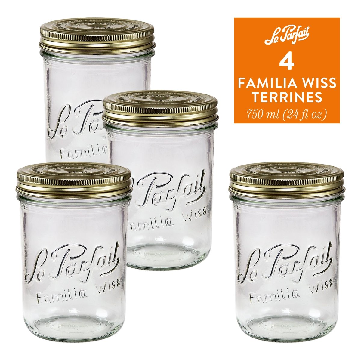 Wide Mouth Preserving Jars for Easy Home Food Storage