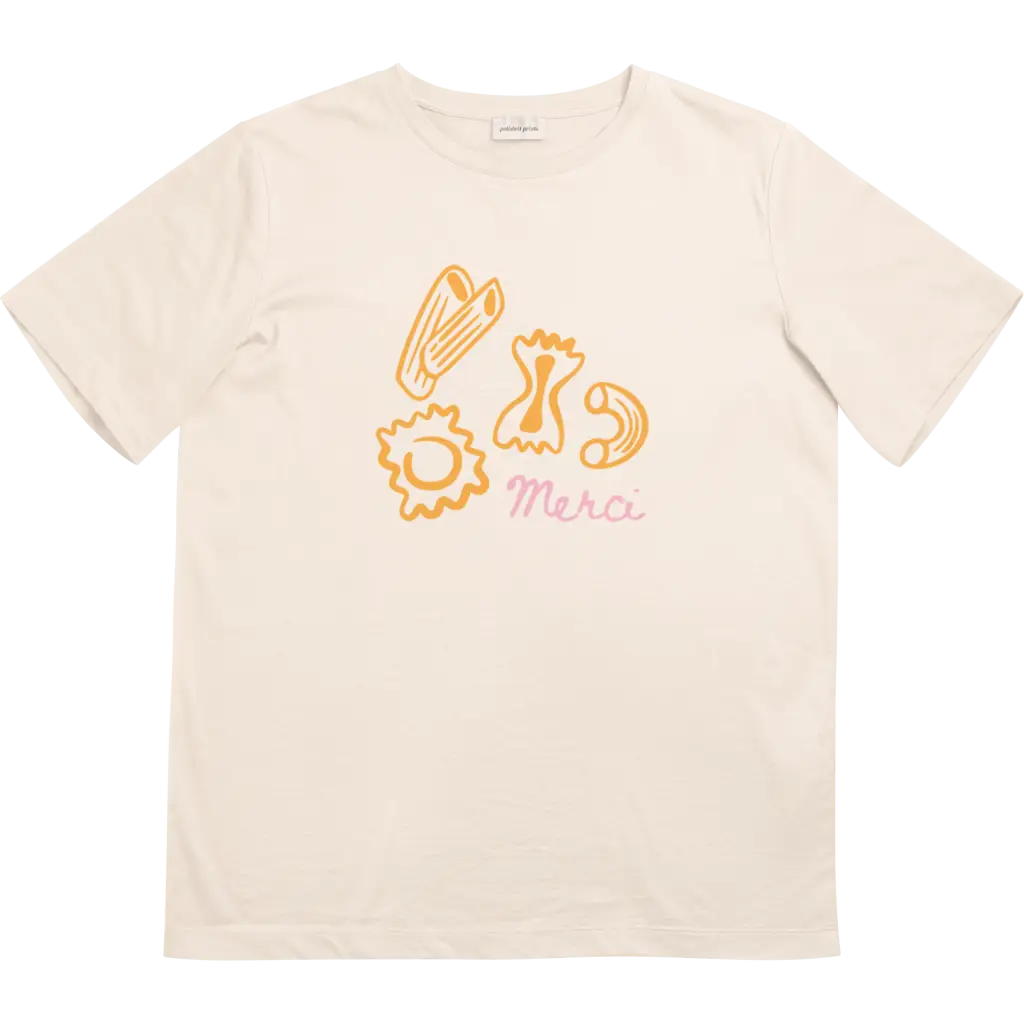 Merci Pasta Kids Graphic T-Shirt — French-Inspired