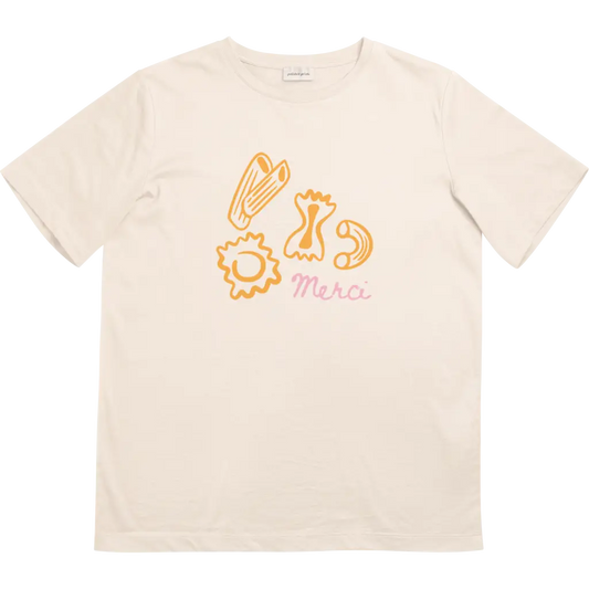 Merci Pasta Kids Graphic T-Shirt — French-Inspired