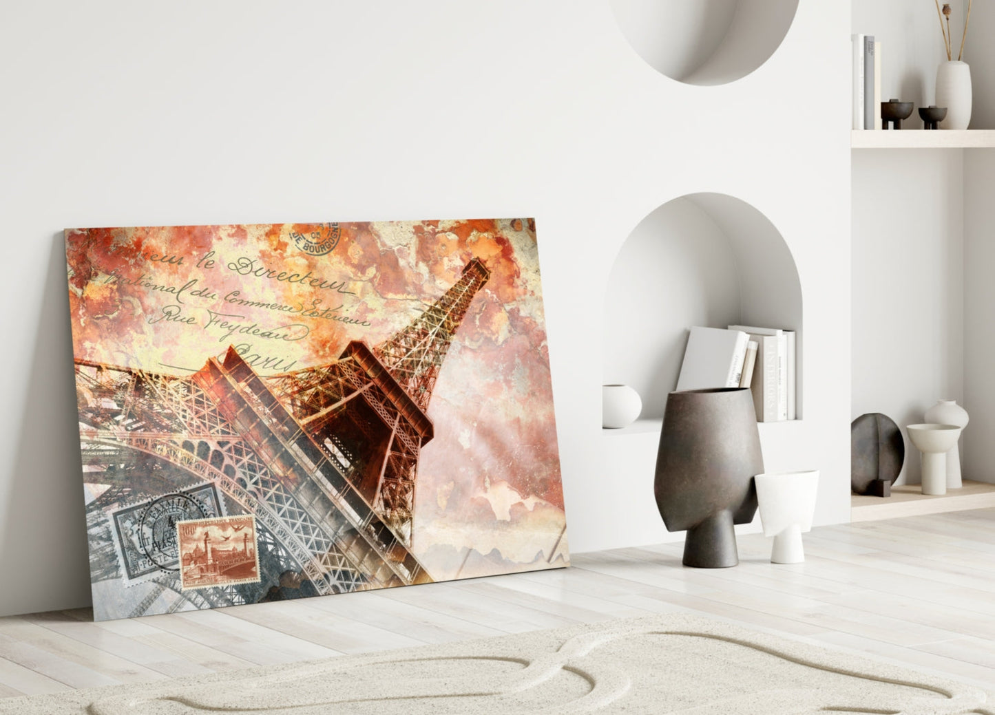 Eiffel Tower Paris France Glass Wall Art