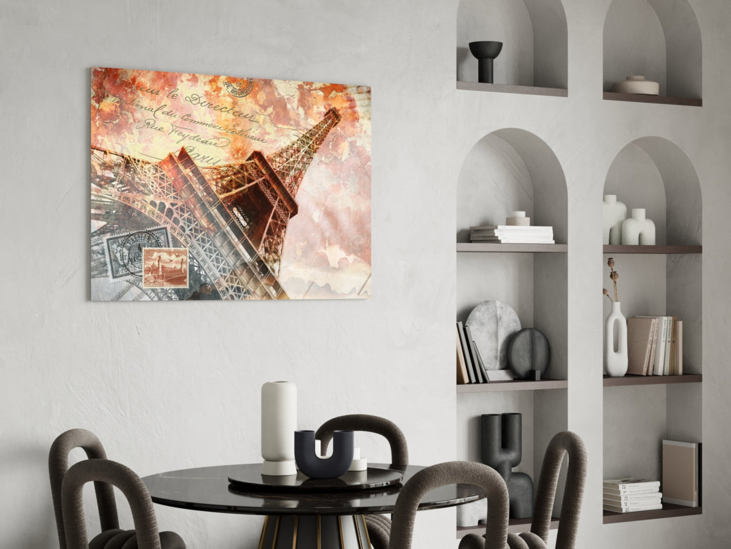 Eiffel Tower Paris France Glass Wall Art