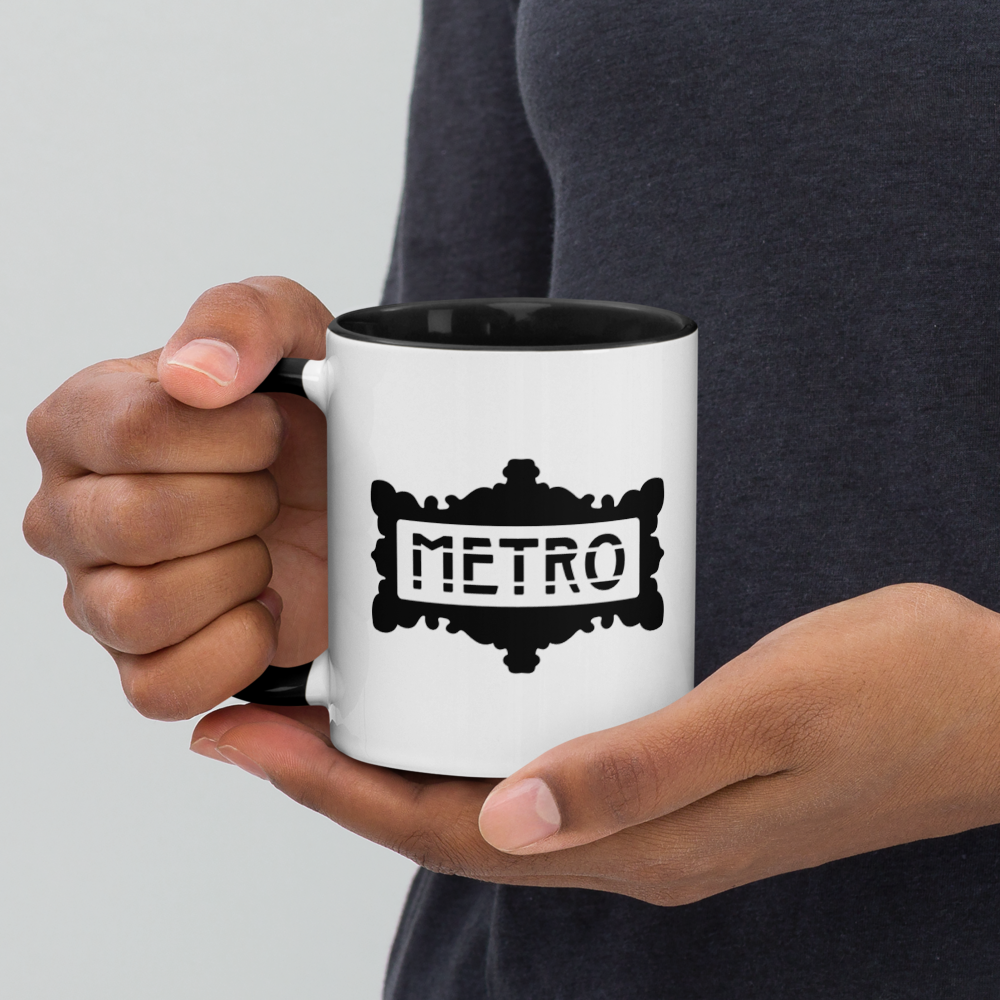 Metro, Paris - Mug with Color Inside