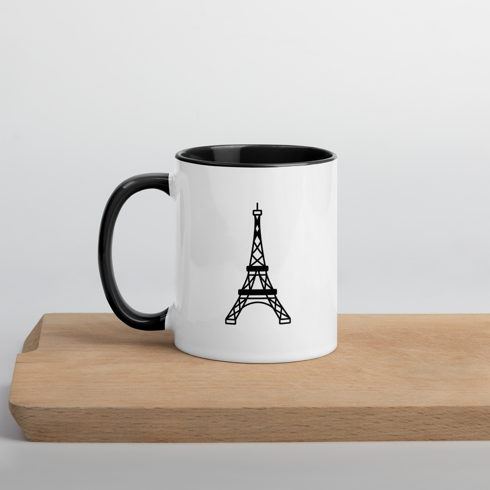 Eiffel Tower - mug with color inside