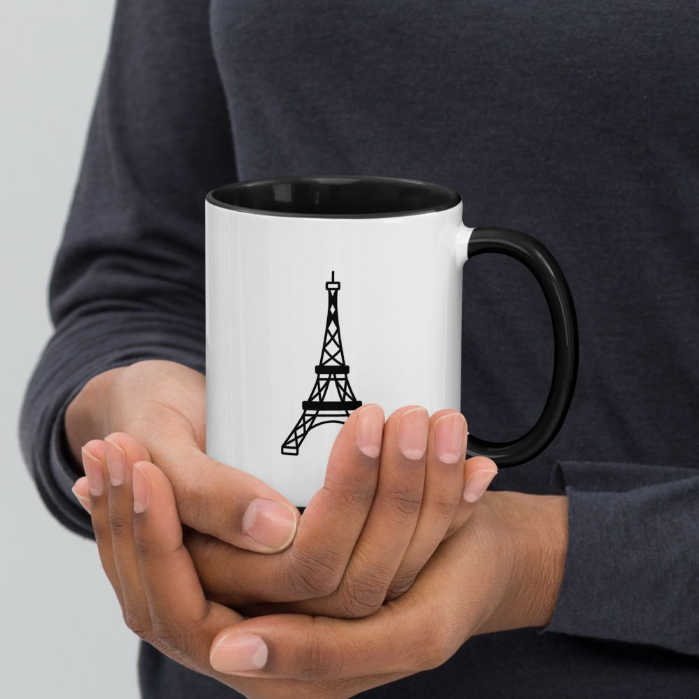 Eiffel Tower - mug with color inside