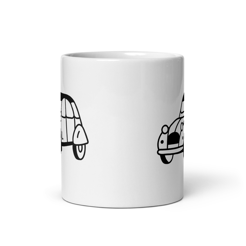 Citroën 2CV French classic car mug